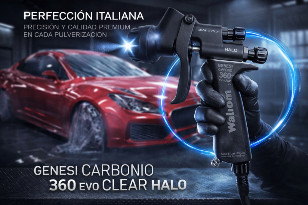Genesi Carbonio 360 EVO HALO PISTOLA DE GRAVEDAD