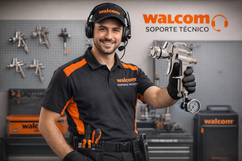 Soporte técnico en Ecuador de Walcom pistolas para pintar